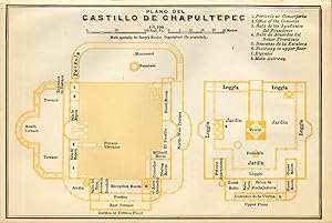 Plano del Castillo de Chapultepec