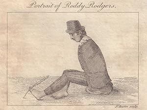 Image du vendeur pour Portrait of Roddy Rogers [writing with his foot, born without arms in 1798, at Carnmoney, in Ireland] mis en vente par Antiqua Print Gallery