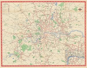 Trolleybus & Tram Route Map January 1950 [650/1430D/75M]