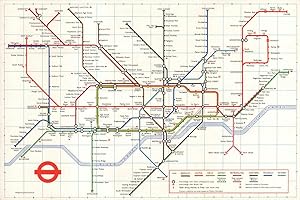 Seller image for London Transport - Underground diagram of lines - No. 2 1972 [no code] - No print code for sale by Antiqua Print Gallery