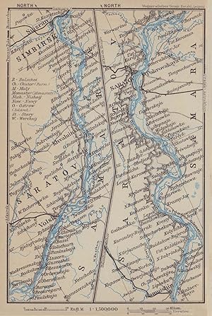 [The Volga River from Suizran to Kamuishin: Kamyshin - Saratov -Volsk - Syzran]