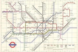 Seller image for London Transport - Underground diagram of lines - 1970 [1169/4088Z/1,000,000] for sale by Antiqua Print Gallery