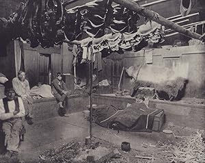 Une Hutte d'Indiens [Inside an Indian hut in Yakutat Bay in Alaska]