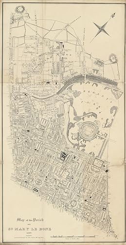 Map of the Parish of St Marylebone 1833