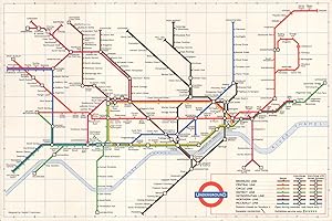 London Transport - Underground diagram of lines - 1961 [561/1524/Z/500M (9/61)]
