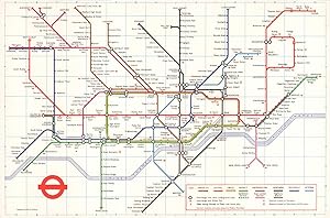 Seller image for London Transport - Underground diagram of lines - No. 2 1972 [173/1162M/500,000] for sale by Antiqua Print Gallery