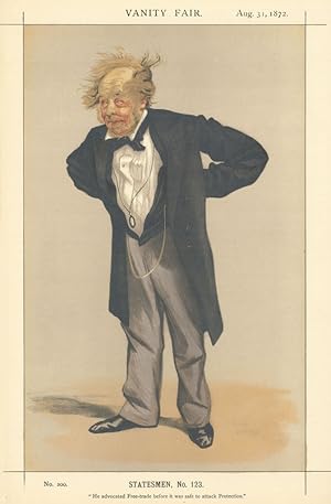 Seller image for He advocated Free-trade before it was safe to attack Protection [The Rt Hon Charles Pelham Villiers MP] for sale by Antiqua Print Gallery