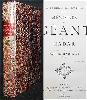 Imagen del vendedor de A terre & en l'air . Mmoires du Gant. Avec une introduction par (Jacques) Babinet. a la venta por Antiquariat Haufe & Lutz