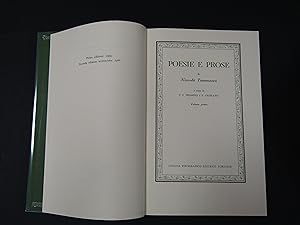 Tommaseo Niccolò. Poesie e prose. UTET 1966. 2 voll.