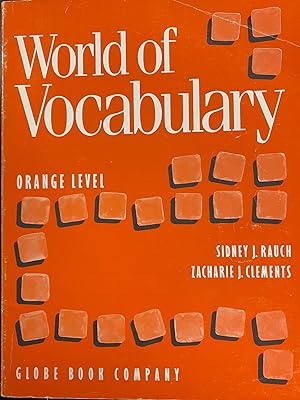 Imagen del vendedor de World of Vocabulary: Orange Level (Globe Book Company) a la venta por BookMarx Bookstore