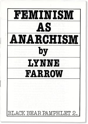 Seller image for Feminism As Anarchism for sale by Lorne Bair Rare Books, ABAA