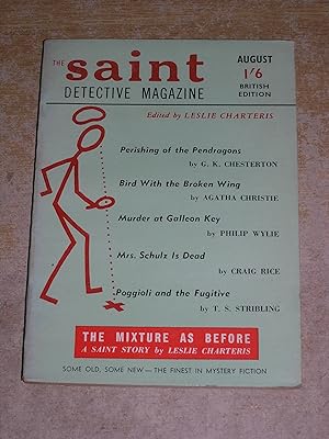 Seller image for The Saint Detective Magazine August 1955 (British Edition) for sale by Neo Books
