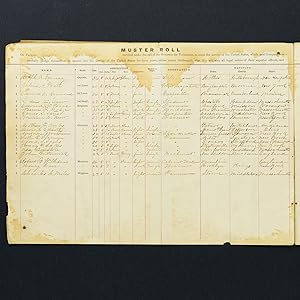 The original muster roll of A Company, 124th Regiment, Illinois Infantry