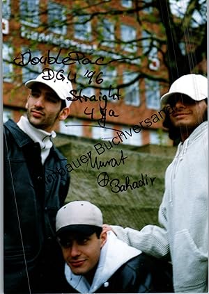 Bild des Verkufers fr Original Autogramm Double-Pac Rap /// Autograph signiert signed signee zum Verkauf von Antiquariat im Kaiserviertel | Wimbauer Buchversand