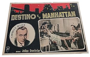 Destino su Manhattan Fotobusta Lobby card originale Titanus Charles Boyer