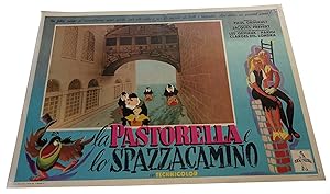 La Pastorella e lo spazzacamino Fotobusta Lobby card originale Paul Grimault