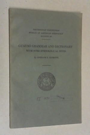 Guaymi grammar and dictionary with some ethnological notes.