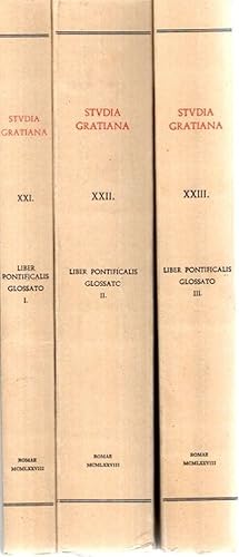 Imagen del vendedor de Studia Gratiana post octava Decreti Saecularia, collectana historiae ivris Canonici, XXI, XXII, XXIII, Liber Pontificalis Glossato 1, 2 und 3, a la venta por nika-books, art & crafts GbR