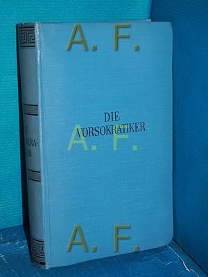 Bild des Verkufers fr Die Vorsokratiker : Die Fragmente und Quellenberichte (Krners Taschenausgabe Band 119) zum Verkauf von Antiquarische Fundgrube e.U.