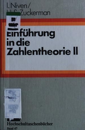 Bild des Verkufers fr Einfhrung in die Zahlentheorie. zum Verkauf von Antiquariat Bookfarm