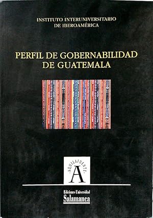 Seller image for Perfil de gobernabilidad de Guatemala. for sale by Antiquariat Bookfarm