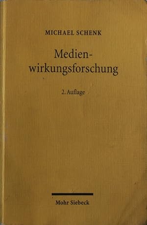 Bild des Verkufers fr Medienwirkungsforschung. zum Verkauf von Antiquariat Bookfarm