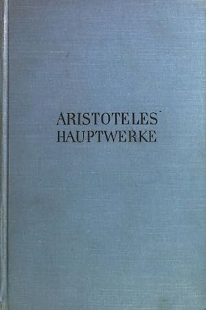 Bild des Verkufers fr Aristoteles Hauptwerke. zum Verkauf von books4less (Versandantiquariat Petra Gros GmbH & Co. KG)