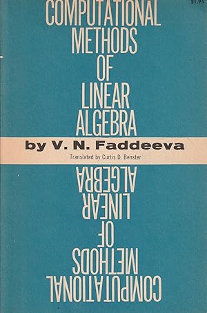 Imagen del vendedor de Computational Methods of Linear Algebra a la venta por Messinissa libri