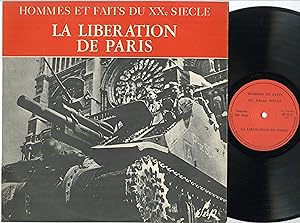 "LA LIBÉRATION DE PARIS" LP 33 tours original français / SERP H.F. 25 (1ère édition label rouge)
