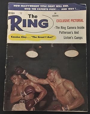 Bild des Verkufers fr The Ring magazine October 1962 issue Cassius Clay boxing cover photo zum Verkauf von Philosopher's Stone Books