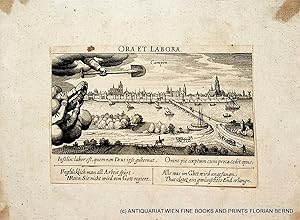 KAMPEN, OVERIJSSEL, NETHERLANDS original engraving 1623-1631 CAMPEN [Aus: Daniel Meisner / Eberha...