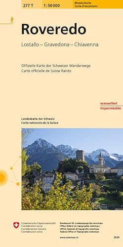 Bild des Verkufers fr Swisstopo 1 : 50 000 Roveredo Wanderkarte : Lostallo - Gravedona - Chiavenna zum Verkauf von AHA-BUCH GmbH
