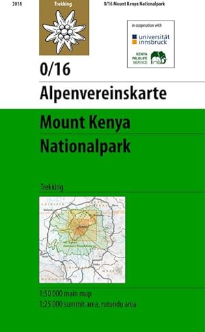 Bild des Verkufers fr Mount Kenya Nationalpark, m. 1 Buch : Trekking zum Verkauf von AHA-BUCH GmbH