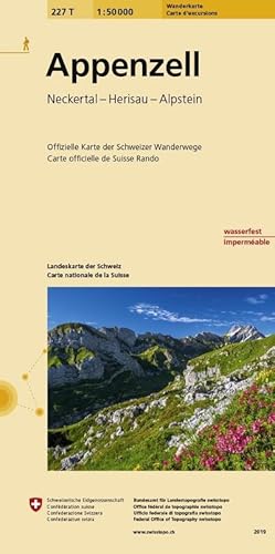 Seller image for 227T Appenzell Wanderkarte : Neckertal - Herisau - Alpstein for sale by AHA-BUCH GmbH