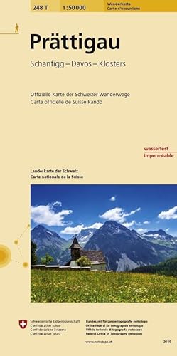 Image du vendeur pour Landeskarte der Schweiz Prttigau : Schanfigg - Landschaft Davos mis en vente par AHA-BUCH GmbH