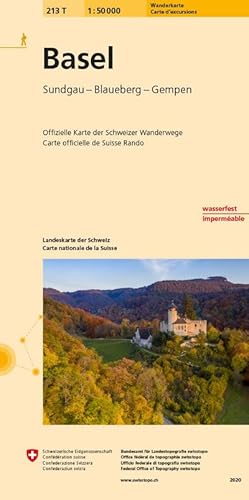 Bild des Verkufers fr Swisstopo 1 : 50 000 Basel : Laufental - Sundgau (F) - Wiesental (D). Landeskarte der Schweiz. Offizielle Wanderkarte der Schweizer Wanderwege zum Verkauf von AHA-BUCH GmbH