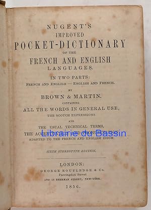 Nugent's Improved Pocket-Dictionary of the French and English Languages