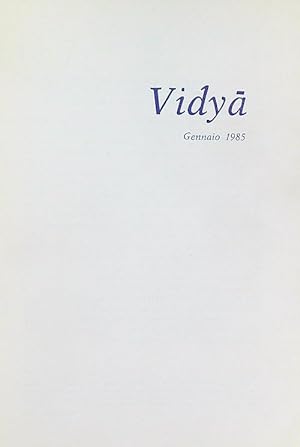 Vidya. Annata completa 1985