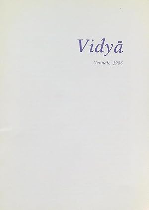 Vidya. Annata completa 1986