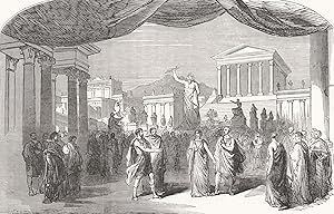 Scene from Donizetti's opera "I Martiri," at the royal Italian opera- Procession in the Forum