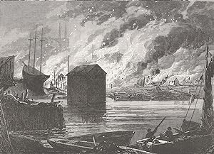 The great fire at Quebec