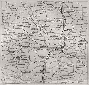 Map of the country between Metz and Verdun