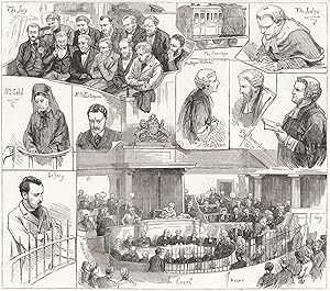 The Brighton railway tragedy-notes in court during the trial of Percy lefroy Mapleton