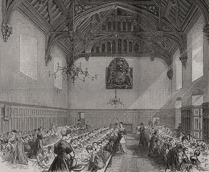 The dining-hall, Female Orphan Asylum, Beddington, Surrey