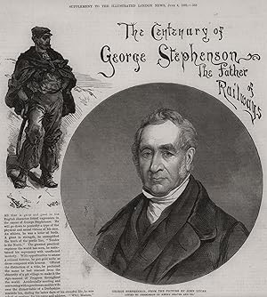 George Stephenson, from the picture by John Lucas. Copied by permission of Henry Graves and Co. -...