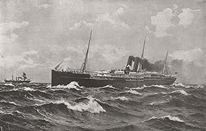 The Union company's mail S.S. "Moor," which has been lengthened and refitted for the service to t...