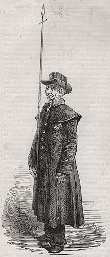 Seller image for Cheshire javelin man, sketched from the Sheriff's procession for sale by Antiqua Print Gallery