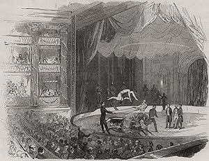 American and French Equestrians at Drury Lane Theatre. - Mr. McCollum's feat on two horses