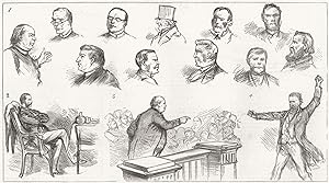 Seller image for Notes at the Irish National convention; 1. Some of the delegates; 2. The president; 3. A Clerical Orator; 4. A Delegate from America for sale by Antiqua Print Gallery