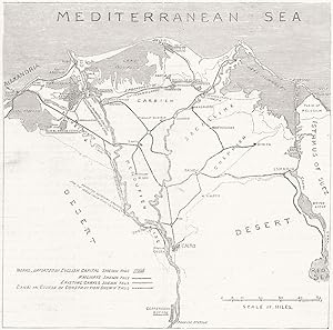 Sketch map of the Delta of the Nile, to show the System of Irrigation and Land Reclamation